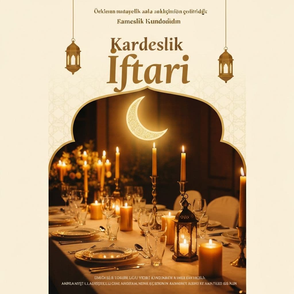 Kardeşlik İftarı Etkinlik Afişi